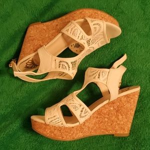 Fergalicious cream wedges
